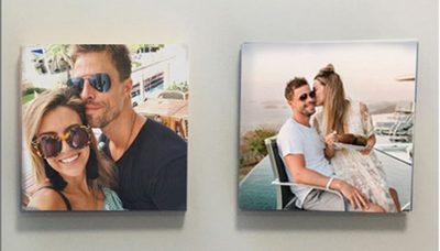 Canvas 8x8 inch, customized with your photos