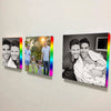 Rainbow colored canvas frame